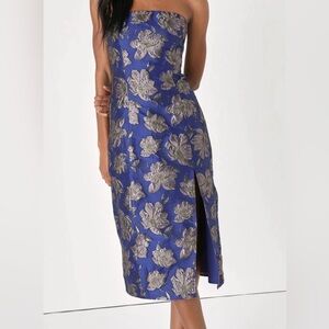 Lulus Strapless Midi Dress.